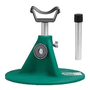 hoofjack medium size farrier hoof stand green - designed for the shorter person under 5'10" tall