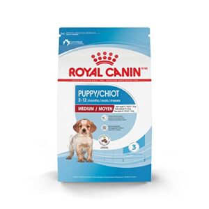 royal canin medium puppy dry dog food, 17 lb bag