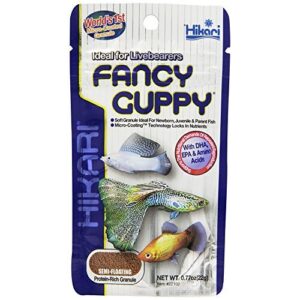 hikari usa tropical fancy guppy for pet health, fish food 1.54oz (2 pack)