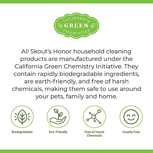 SKOUT'S HONOR: Professional Strength Urine Destroyer Breaks Down Urine Stains and Eliminates Odors, Quickly Removes Dog Urine, Vomit, Feces, & More, 35 oz