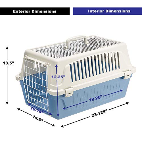 Ferplast Atlas Pet Carrier | Small Pet Carrier for Dogs & Cats w/Top & Front Door Access