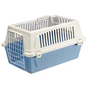 ferplast atlas pet carrier | small pet carrier for dogs & cats w/top & front door access