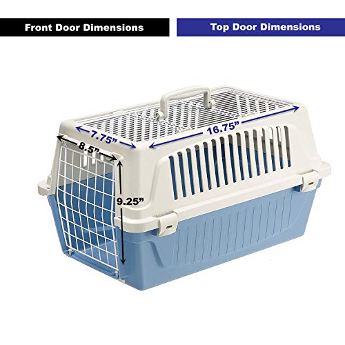 Ferplast Atlas Pet Carrier | Small Pet Carrier for Dogs & Cats w/Top & Front Door Access