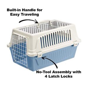 Ferplast Atlas Pet Carrier | Small Pet Carrier for Dogs & Cats w/Top & Front Door Access