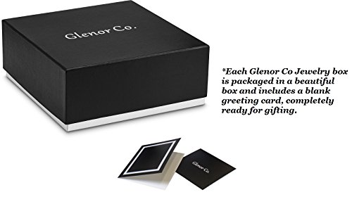 Glenor Co 28 Section Jewelry Box - 2 Layer - Buckle Snap & Magnet Closure - Large Mirror - Leather Design - Black - Jewelry Organizer for Women & Girls - Holder for Earring Ring Necklace & Bracelet