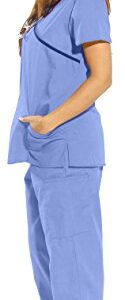 11135W Just Love Women's Scrub Sets / Medical Scrubs / Nursing Scrubs - XL,Ceil With Navy Trim,X-Large