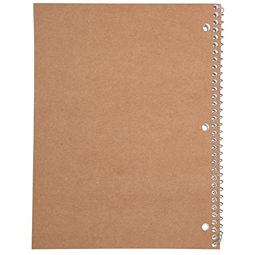 Mead Spiral Notebook, Wide Ruled, 1 Subject, 70 Sheets, 8 x 10.5 Inches, Assorted Colors (05510) Pack of 24