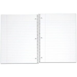 Mead Spiral Notebook, Wide Ruled, 1 Subject, 70 Sheets, 8 x 10.5 Inches, Assorted Colors (05510) Pack of 24