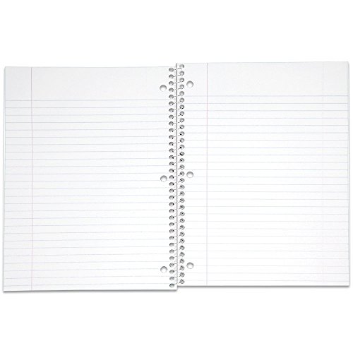 Mead Spiral Notebook, Wide Ruled, 1 Subject, 70 Sheets, 8 x 10.5 Inches, Assorted Colors (05510) Pack of 24