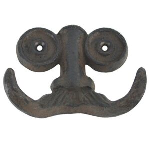 TG,LLC Treasure Gurus Nose Spectacles Mustache Face Wall Hook Key Towel Jewelry Hanger Steampunk Decor