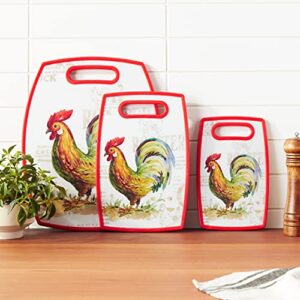 Cuisinart CCB-3PCROS 3-Piece Rooster Cutting Board Collection