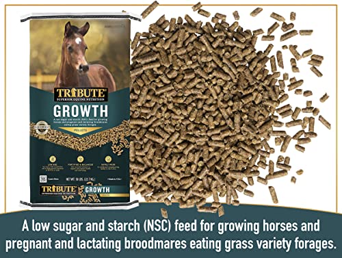 TRIBUTE Kalmbach Feeds Growth Pellets for Horse, 50 lb