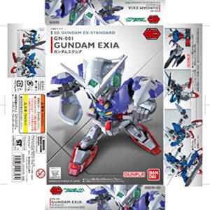 Bandai Hobby SD EX-Standard Gundam Exia Action Figure, Multi-Colored, 8" (BAN202753)