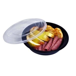 Green Direct Meal Prep containers 16 Oz. Round Microwavable Food Container with Lid /Portion Control Pack of 10