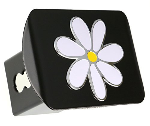 Plumeria Flower 3D Emblem Metal Trailer Hitch Cover Fits 2" Receivers