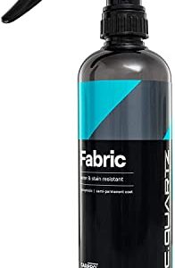 CARPRO CQUARTZ Fabric - Super-Hydrophobic Barrier Repels Water & Stains, Resist Abrasion, UV Fading, Alkaline & Acid Up to 12 Months on Fabric, Convertible Tops, Carpets - 500ml (17oz)
