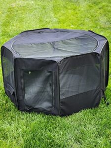 portable pet playpen 45 * 45 * 22" premium large size puppy kennel - best for small and medium size dogs and cats - simple folding design for easy storage