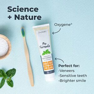 Oxyfresh Pro Formula Fresh Mint Toothpaste – Gentle Low Abrasion - Cosmetic Fluoride Free Formula - Great for Sensitive Teeth and Gums with Natural Essential Oils. 5.5 oz.