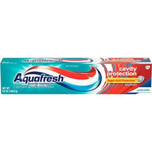 aquafresh cavity protection tube cool mint, 5.6 ounce pack of 3