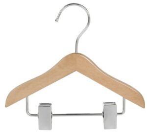 only hangers wooden doll hangers w/ clips (pack of 5)