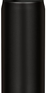 Thermos Stainless Steel Commuter Bottle, Vacuum insulation technology locks,0.5-L,ALL-Black,[one-touch open type] ,JNL-502 ALB