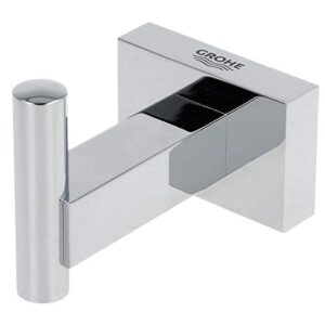 Grohe 40511001 Essentials Cube Robe Hook, Starlight Chrome