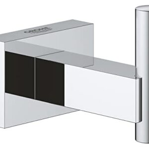 Grohe 40511001 Essentials Cube Robe Hook, Starlight Chrome