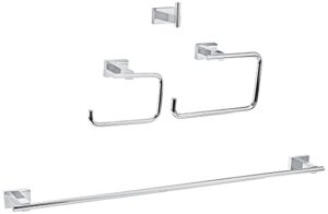 grohe 40778001 essentials cube master bathroom set, 4-in-1, starlight chrome