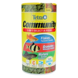 tetra community select-a-food aquarium fish food (1 can), 3.25 oz