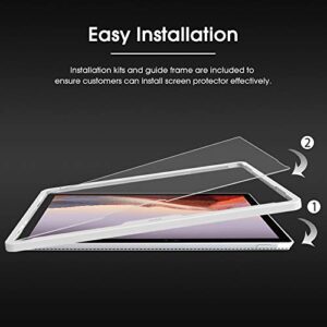 OMOTON Screen Protector Compatible with Surface Pro 7 Plus/Surface Pro 7/Surface Pro 6/ Surface Pro 5/Surface Pro 4 - [Tempered Glass] [High Responsivity] [Scratch Resistant] [High Definition]