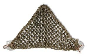 penn-plax reptology lizard lounger corner triangle – 100% natural seagrass fiber – great for bearded dragons, anoles, geckos, iguanas, and other reptiles – small