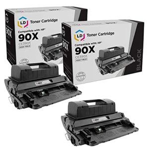 ld products compatible toner cartridge replacement for hp 90x high yield (black, 2-pack) compatible with hp laserjet enterprise 600 m602dn, 600 m602n, 600 m602x, 600 m603dn