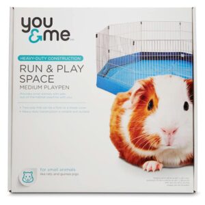 you & me run & play space small animal playpen, medium