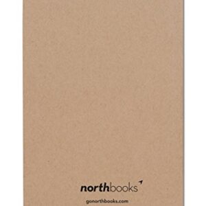 Northbooks Dotted Bullet Notebook Journal | 5x8 Dot Grid Journals | Soft Cover Eco-Friendly Premium Recycled Cream Color Paper 96-Pages | Made in USA