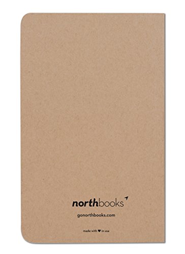 Northbooks Dotted Bullet Notebook Journal | 5x8 Dot Grid Journals | Soft Cover Eco-Friendly Premium Recycled Cream Color Paper 96-Pages | Made in USA