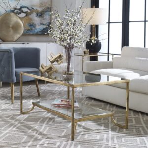 Uttermost, Gold Katina Coffee Table