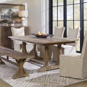 Uttermost Stratford Salvaged Wood Dining Table, Brown