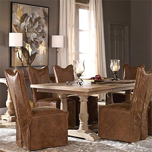 Uttermost Stratford Salvaged Wood Dining Table, Brown