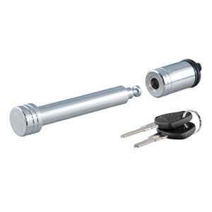curt 23528 trailer hitch lock, 5/8-inch pin diameter, fits 2 or 2-1/2-inch receiver, chrome
