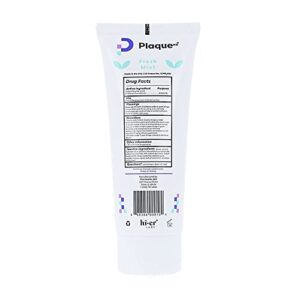 PlaqueHD Plaque Disclosing Toothpaste | Fresh Mint Flavor | Made in The USA | Gluten Free, Fluoride Based Plaque Remover for a Gentle Whitening Formula and Fresh Breath | Oral Care | 4.01 OZ