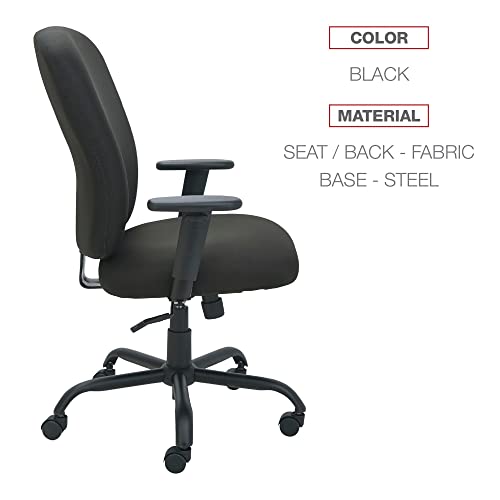 Alera ALEMT4510 Alera Mota Series Big And Tall Chair, Black