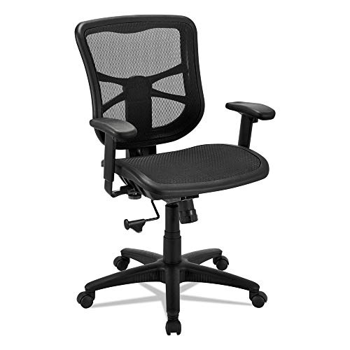 Alera ALEEL42B18 Alera Elusion Series Air Mesh Mid-Back Swivel/tilt Chair, Black