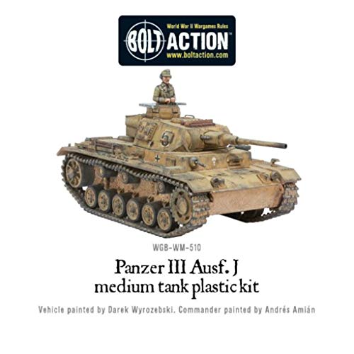 Bolt Action Panzer III Tank 1:56 WWII Military Wargaming Plastic Model Kit