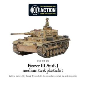 Bolt Action Panzer III Tank 1:56 WWII Military Wargaming Plastic Model Kit