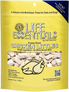 life essentials by cat-man-doo freeze dried chicken little's for dogs & cats -5 oz (1)