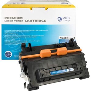 elite image 75400 reman toner cartridge replacement for hp 64a (cc364a) black