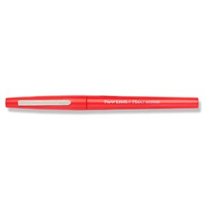 Paper Mate 8420152 Point Guard Flair Needle Tip Stick Pen, Red Ink, 0.7Mm, Dozen