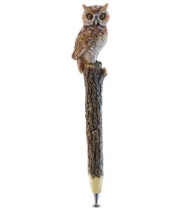 planet pens owl novelty pen - cute fun & unique kids & adults office supplies ballpoint pen, colorful forest bird writing pen instrument for cool stationery school & office desk decor accessories