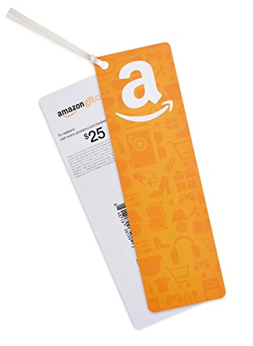 Amazon.com $25 Gift Card as a Bookmark (Amazon Icons Design)