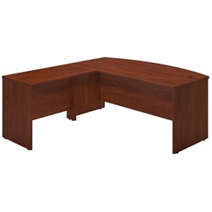bush business furniture series c elite 72w x 36d bowfront desk shell with 42w return in hansen cherry